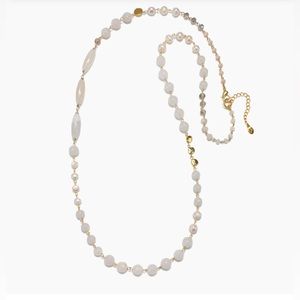 White Semi-precious Strand Necklace